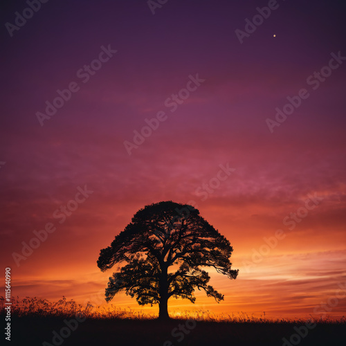 Farbverläufe - Dramatische Verläufe in Sonnenuntergangsillustrationen photo