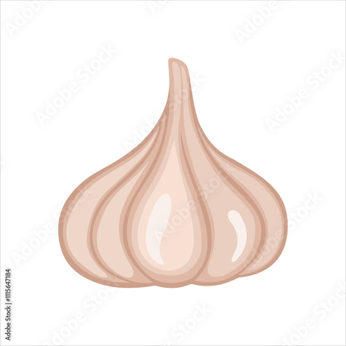 garlic icon vector on a white background