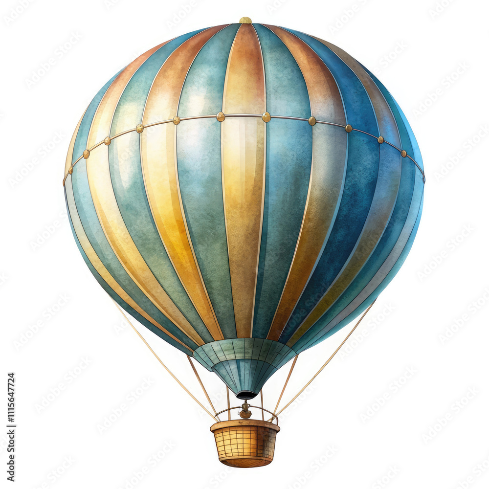 Naklejka premium air balloon on white background