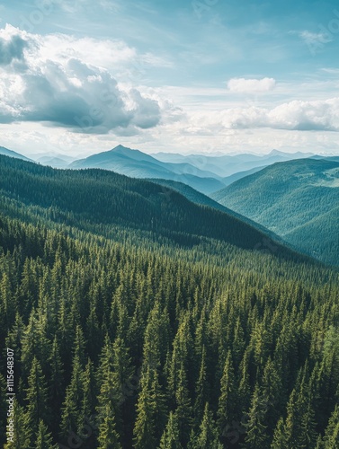 Green forest landscape
