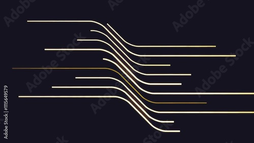 gold line curves