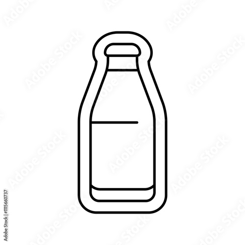 milk allergen free product food line icon vector. milk allergen free product food sign. isolated contour symbol black illustration