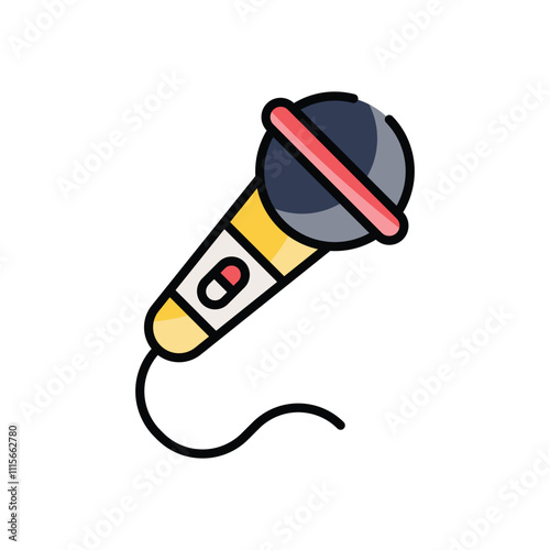 Karaoke Microphone vector icon