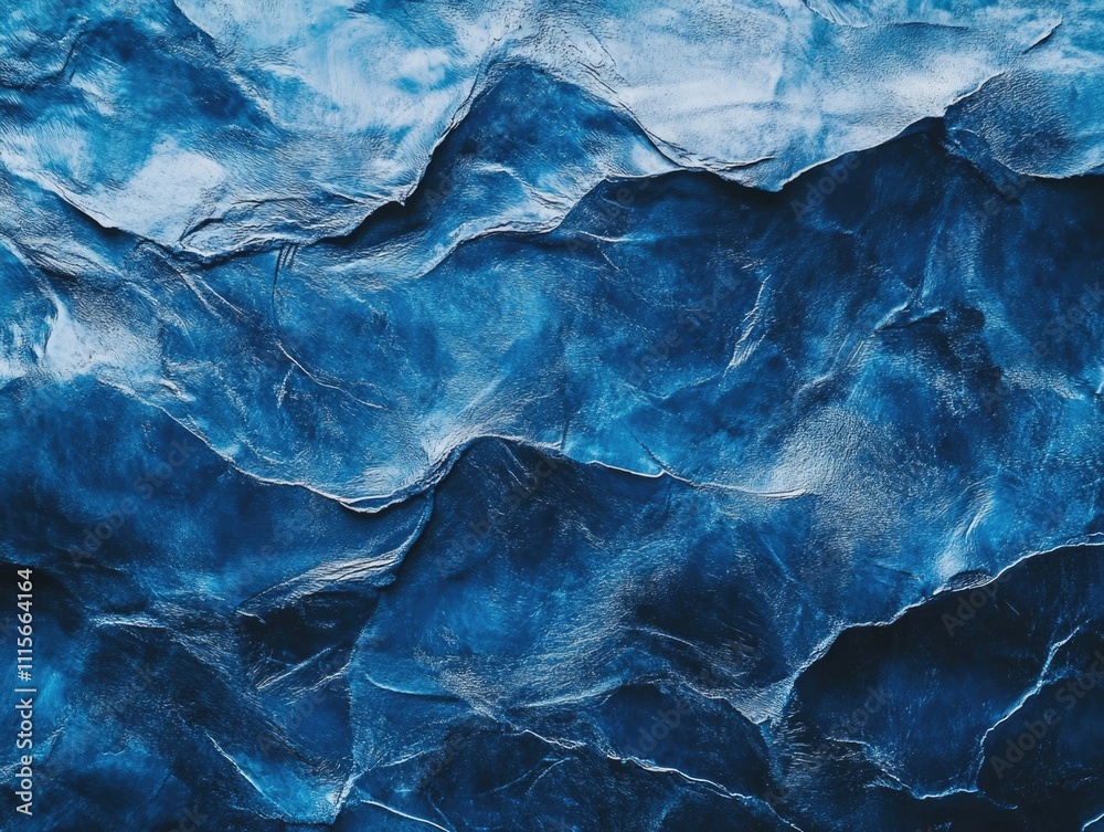 Obraz premium Blue mountain range close-up