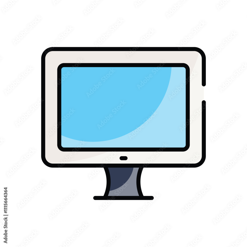 TV Screen vector icon TV Screen vector icon