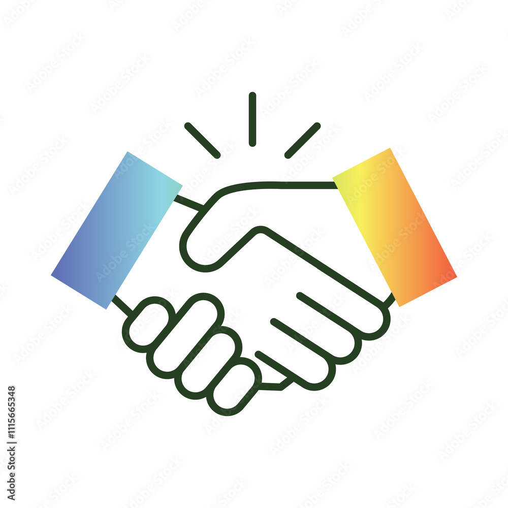 Fototapeta premium Fair Trade – Handshake Representing Ethical Sourcing and Community Support