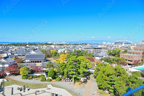 岸和田城天守からの眺め　大阪府岸和田市