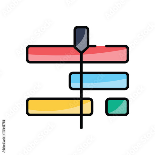 Video Editing Timeline vector icon