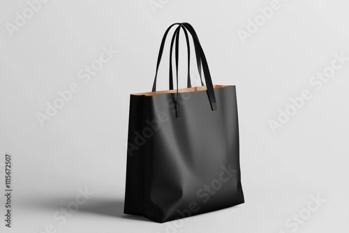 Textile tote bag mockup for shopping.