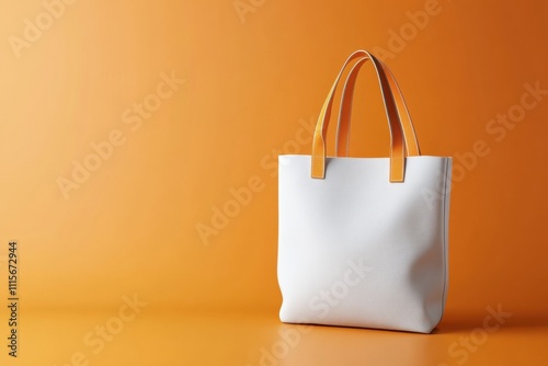 Textile tote bag mockup for shopping.
