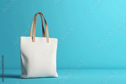 Textile tote bag mockup for shopping.