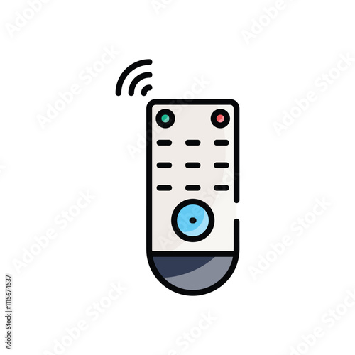 Smart TV Remote vector icon