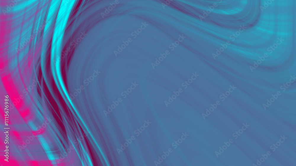 Obraz premium Abstract Swirling Teal Pink and Purple Hues