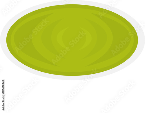 Illustration of Wasabi Sauce in a Bowl