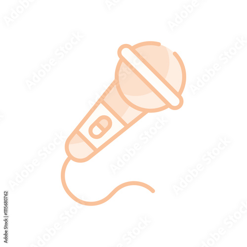 Karaoke Microphone vector icon