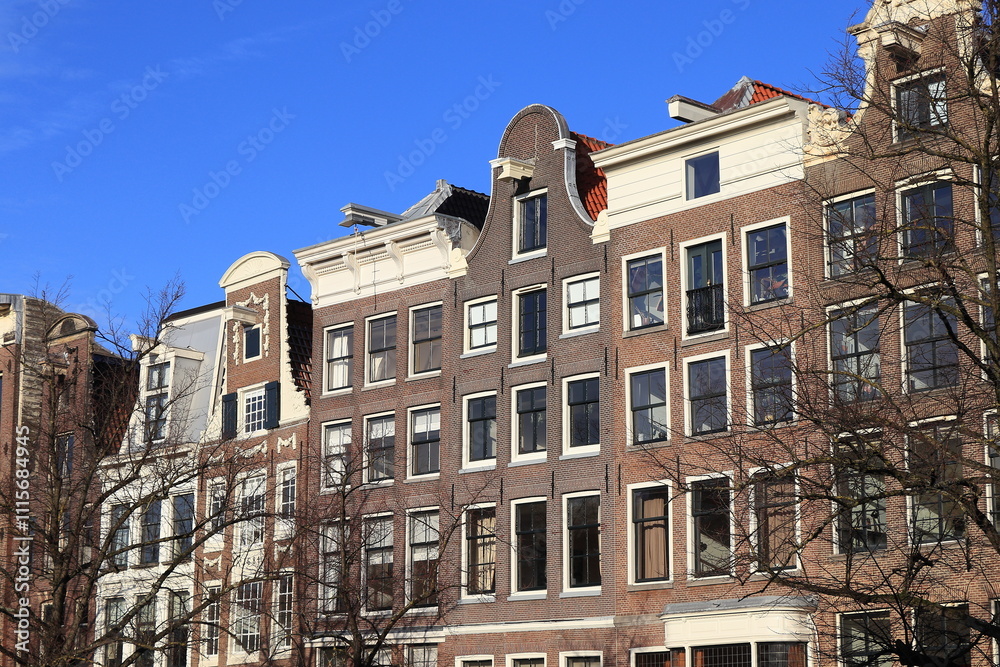 Obraz premium Amsterdam Keizersgracht Canal House Facades, Netherlands