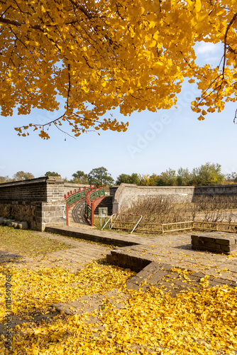 Hanjingtang historic site inside Yuanmingyuan Park in Beijing, China photo