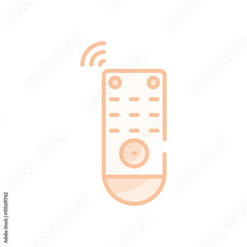 Smart TV Remote vector icon
