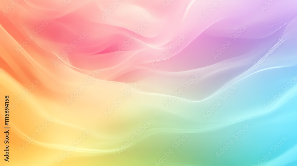 Obraz premium Abstract colorful background with soft flowing lines.