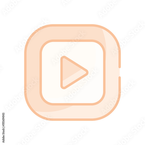 Media Player App vector icon