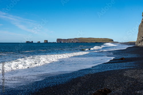 Reynisdrangar on Reynisfjara Beach in Iceland