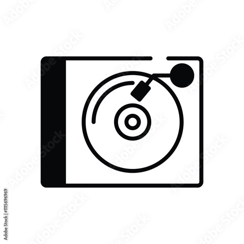 DJ Turntable vector icon