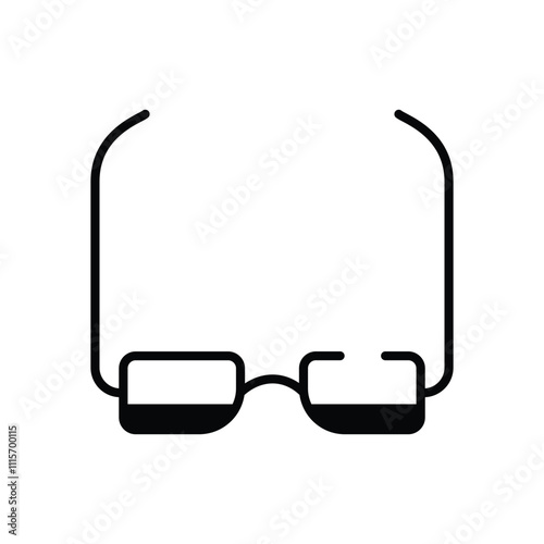 3D Glasses vector icon
