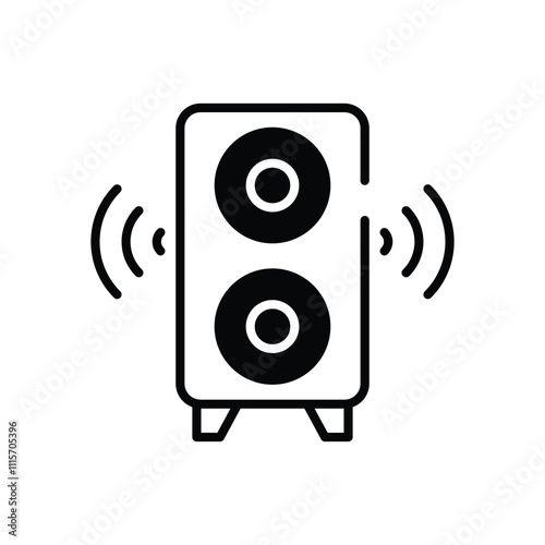 Subwoofer vector icon