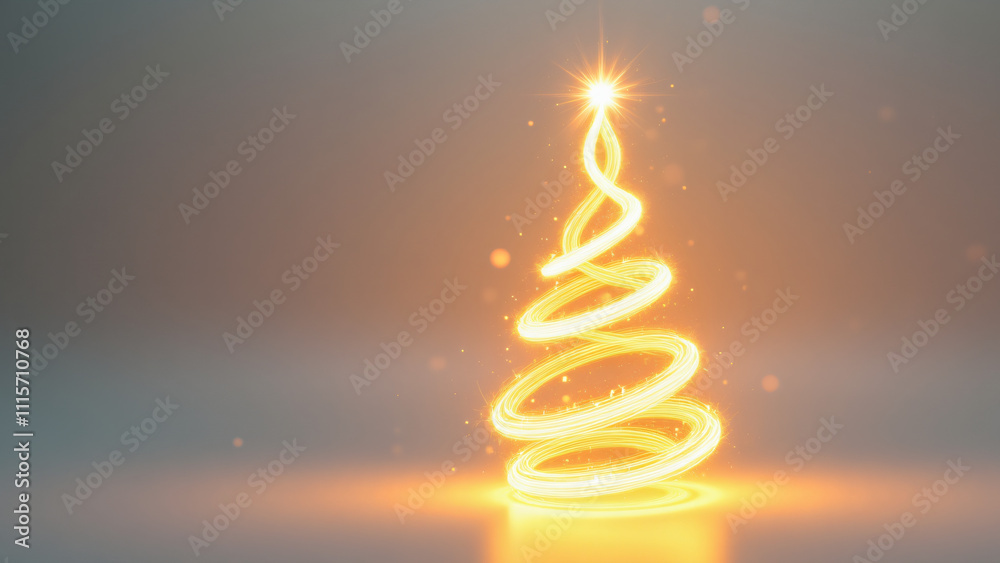 Obraz premium Illuminate Your Christmas Discover the Magic of a Glittering Holiday Tree for Your Festive Celebrations