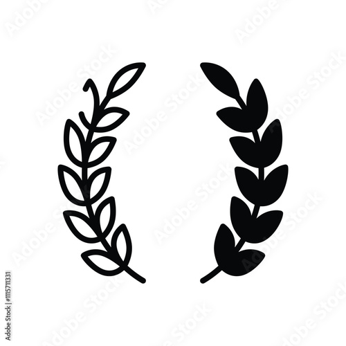 Film Festival Laurel vector icon