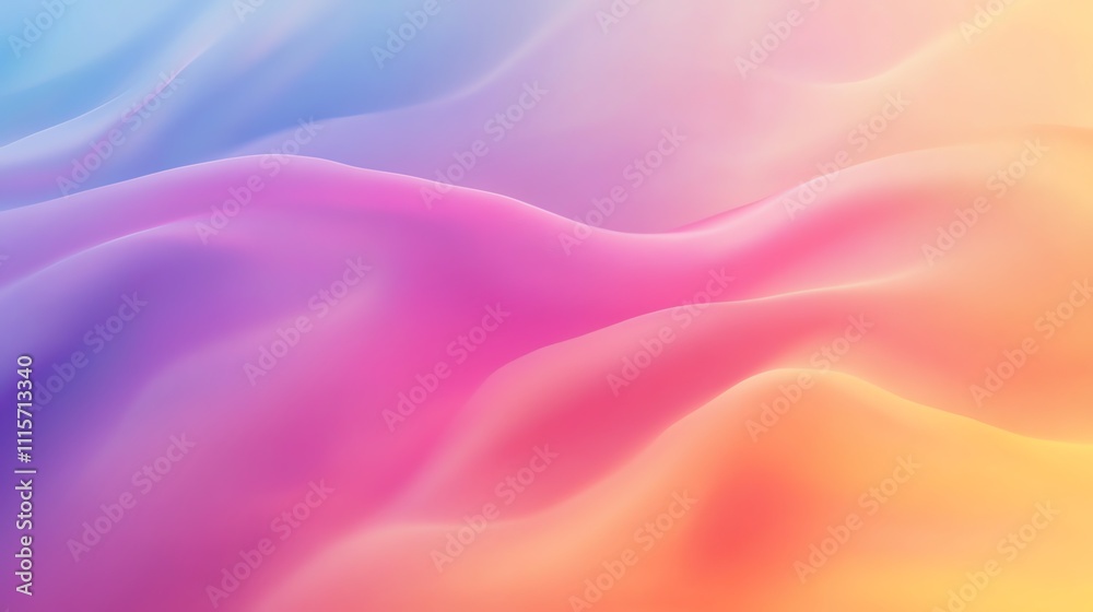 Fototapeta premium Abstract colorful background with gradient and wavy lines.