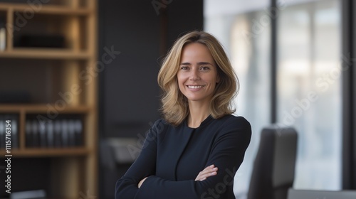 Free Download businesswoman corporate portrait in office, young smiling European mature middle aged manager business woman. Portrait of a businesswoman standing in a modern office. - GFXLoad