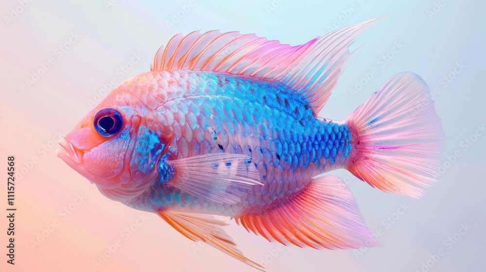 Fototapeta premium Discover the mesmerizing beauty of marine life. Underwater world exploration concept