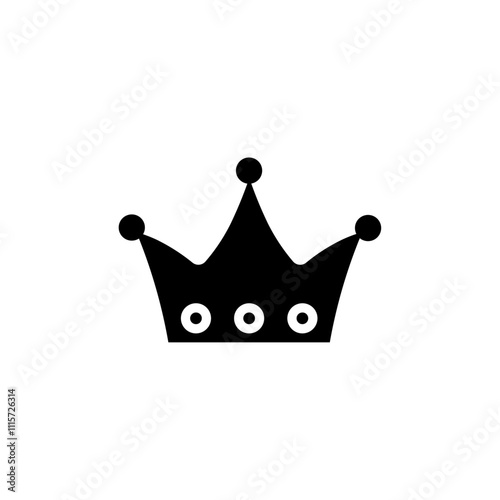 Crown icon web design in vector