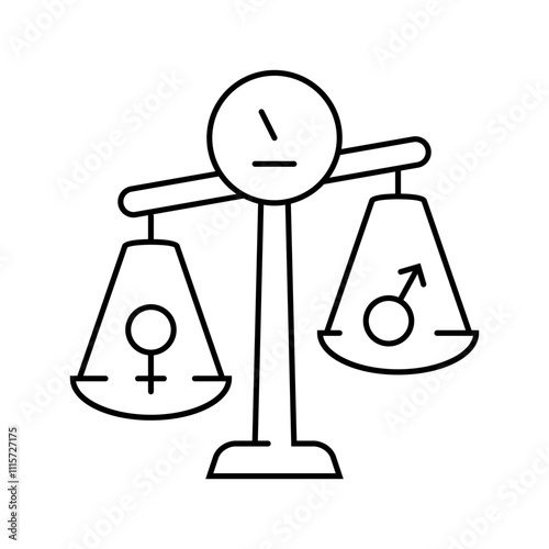 hormonal imbalance obesity overweight line icon vector. hormonal imbalance obesity overweight sign. isolated contour symbol black illustration