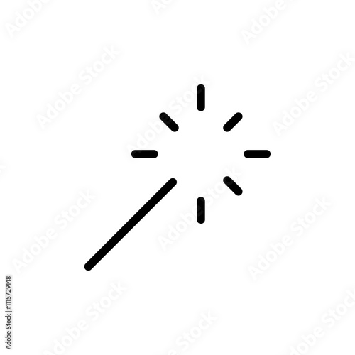 Magicwand icon web design in vector