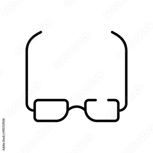 3D Glasses vector icon