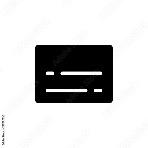 Subtitles icon web design in vector