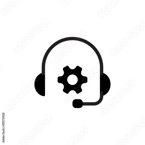 Technical support icon web design in vector