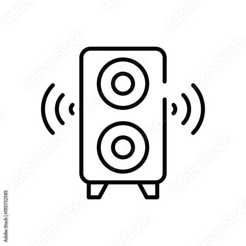 Subwoofer vector icon