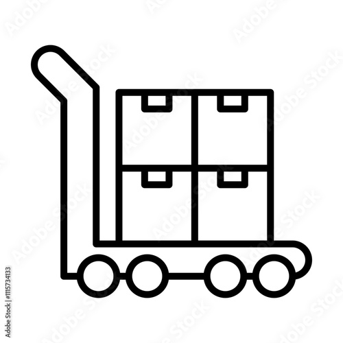 Pallet Jack line icon