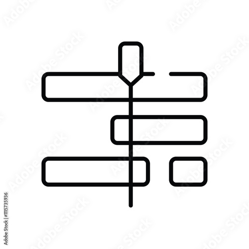 Video Editing Timeline vector icon
