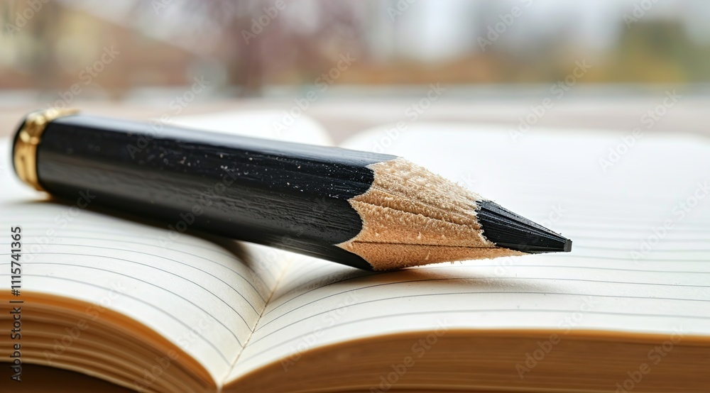 Obraz premium notebook and pencil