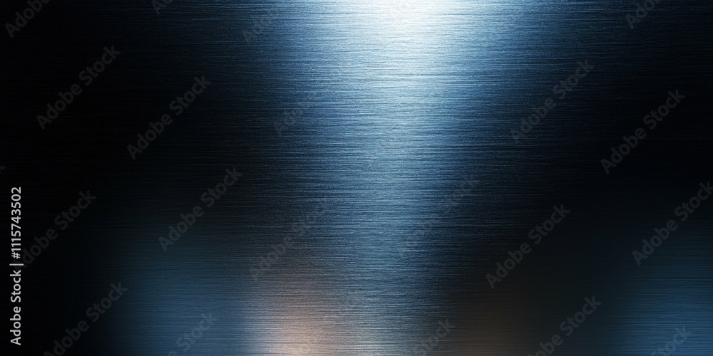 Fototapeta premium Abstract texture or object Abstract metallic surface with polished highlights illuminated with diffused lighting high-end futuristic design