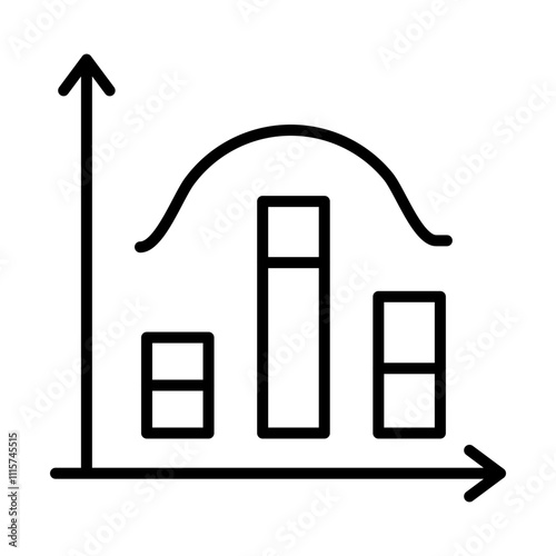 Histogram Icon line icon