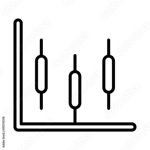 Scatter Plot line icon photo