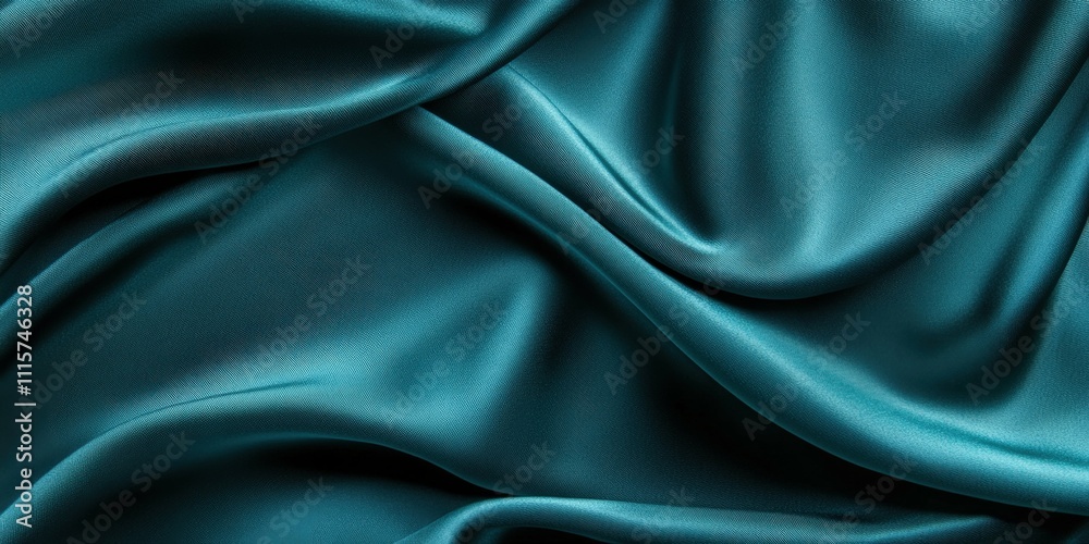 Fototapeta premium Deep teal gradient background rich smooth tones elegant abstract shading even studio lighting with soft shadows