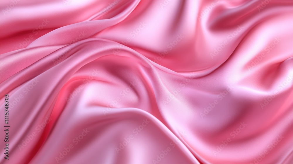 Obraz premium Pink Satin Fabric Texture