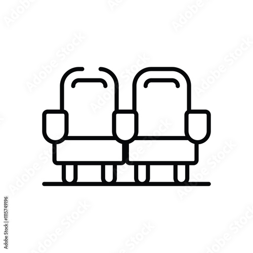 Cinema Seat vector icon