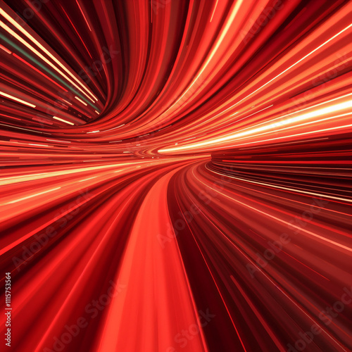 Abstract Red Light Trails